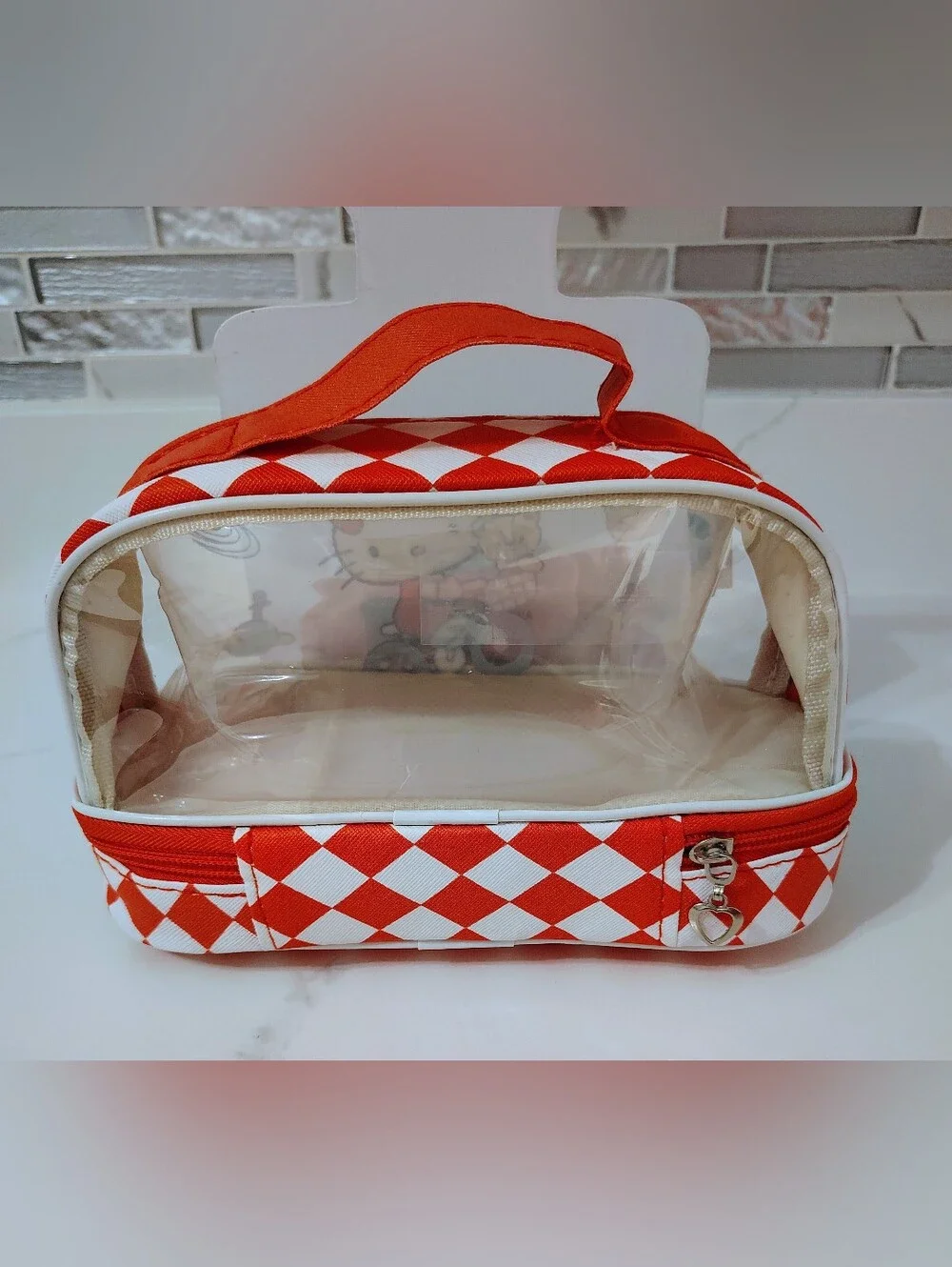 NEW Hello Kitty Clear Cosmetic/Accessory Bag